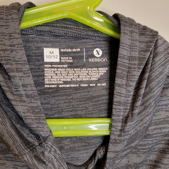 Xersion / Arizona 2 Boys Long Sleeve Tops Hooded Pullover Gray sz Small & Medium - Picture 3 of 10